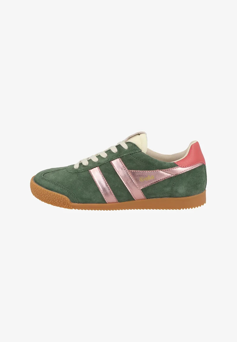 GOLA - Sneakers ELAN - Daim - GLITZ - Evergreen / Pink / Coral