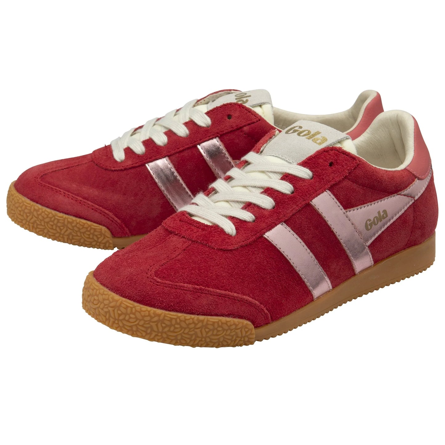 GOLA - Sneakers ELAN - Daim - GLITZ - Red / Pink / Coral