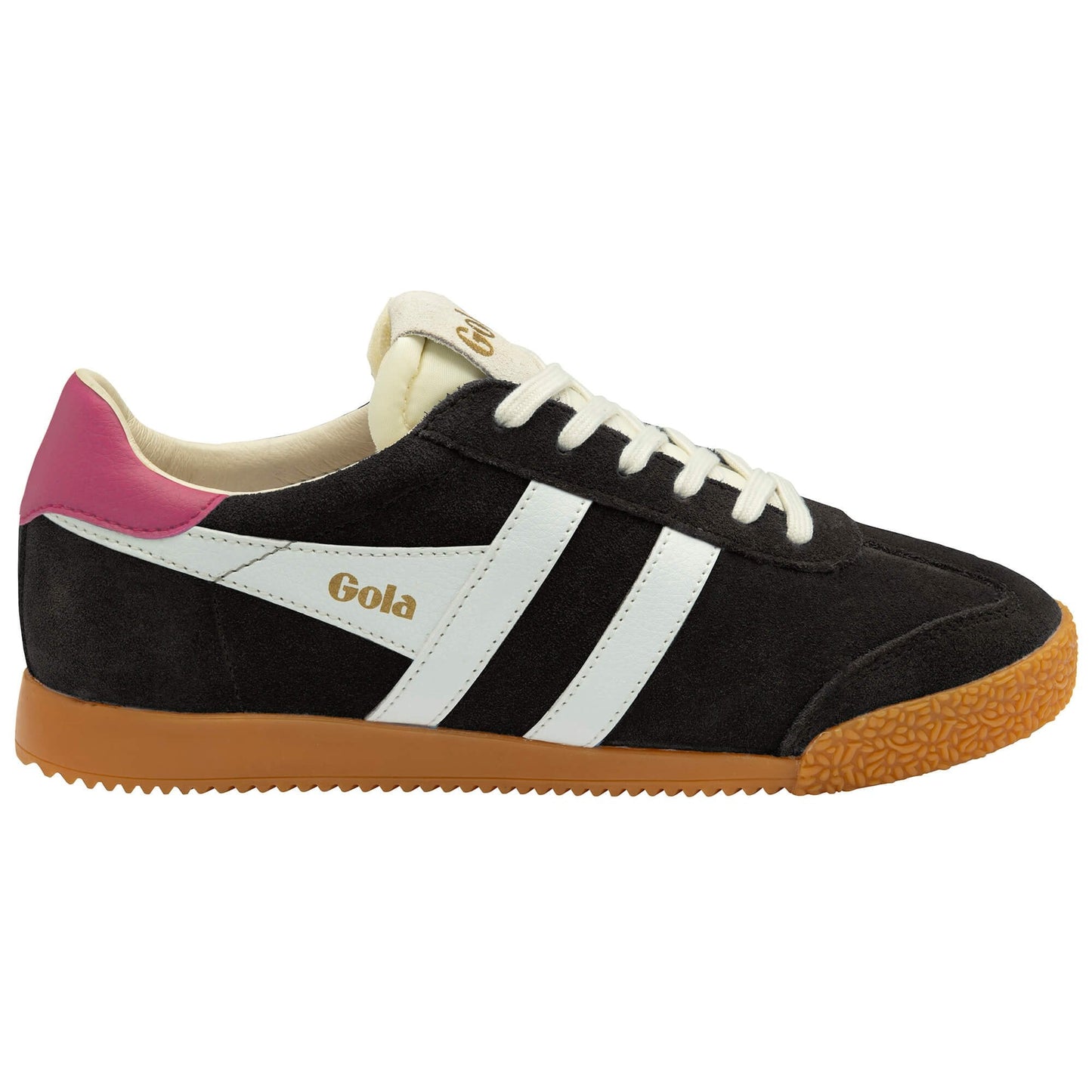 GOLA - Sneakers ELAN - Daim - black / offwhite / fushia