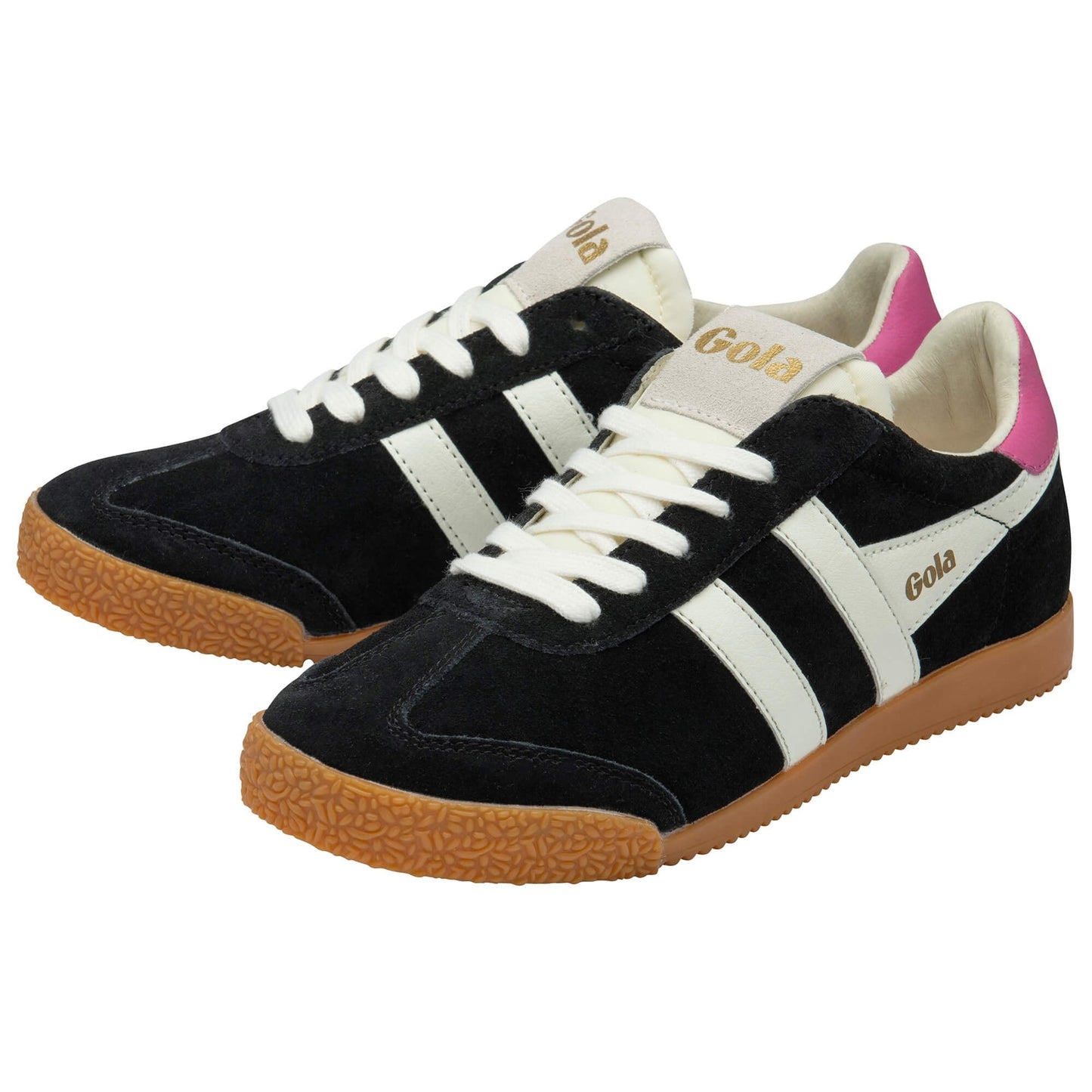 GOLA - Sneakers ELAN - Daim - black / offwhite / fushia