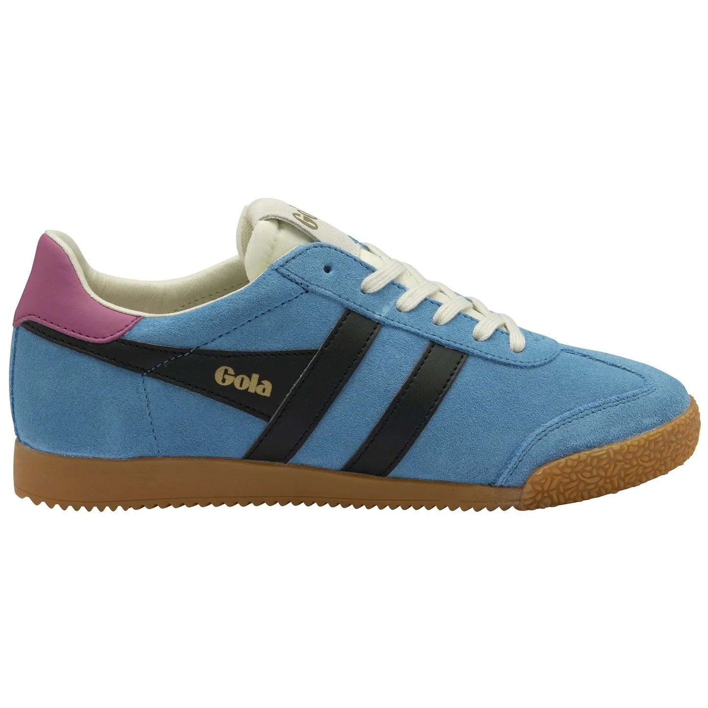 GOLA - Sneakers ELAN - Daim - bleu /  black  /  fushia