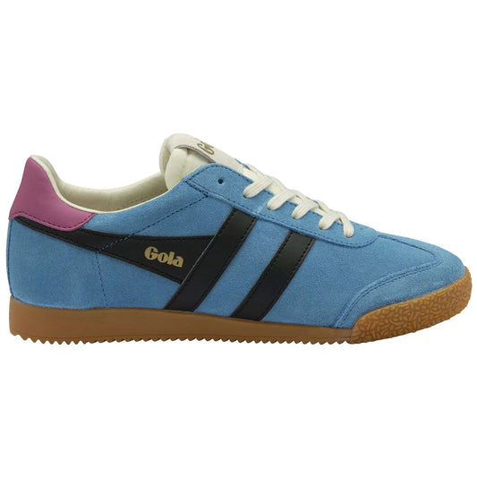 GOLA - Sneakers ELAN - Daim - bleu /  black  /  fushia