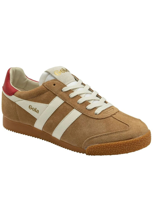 GOLA - Sneakers ELAN - Daim - Caramel / Off White / Deep Red