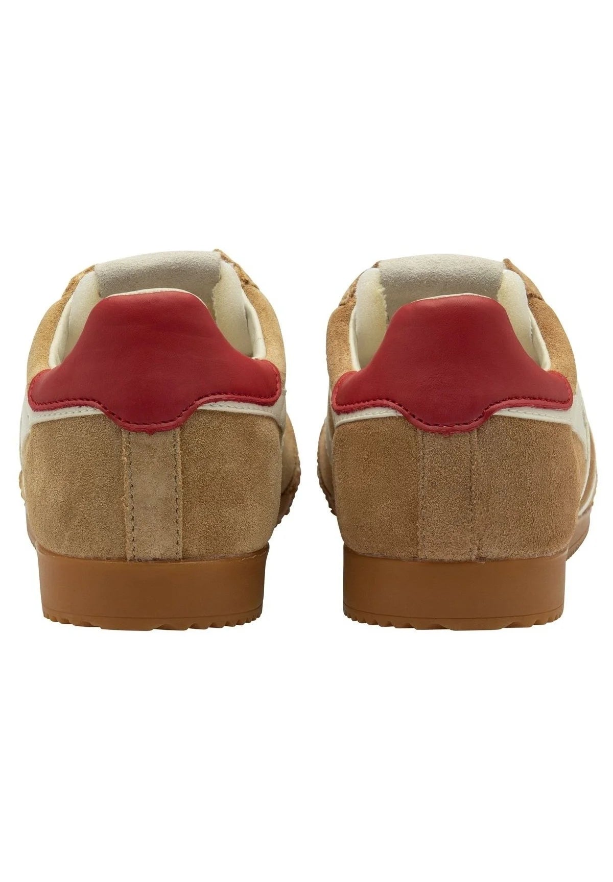 GOLA - Sneakers ELAN - Daim - Caramel / Off White / Deep Red
