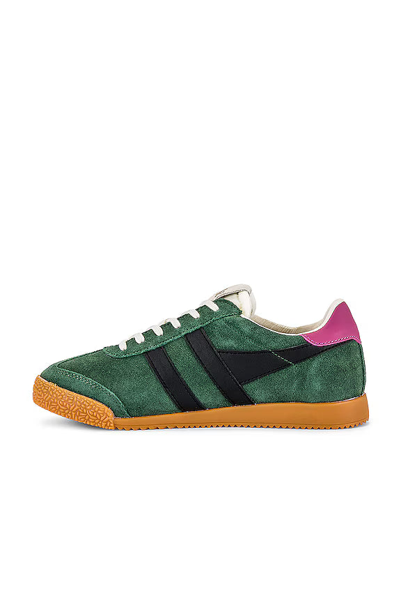 GOLA - Sneakers ELAN - Daim - fuchsia / black / evergreen