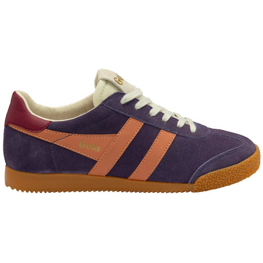 GOLA - Sneakers ELAN - Daim - Prune / Terracotta / Cerise