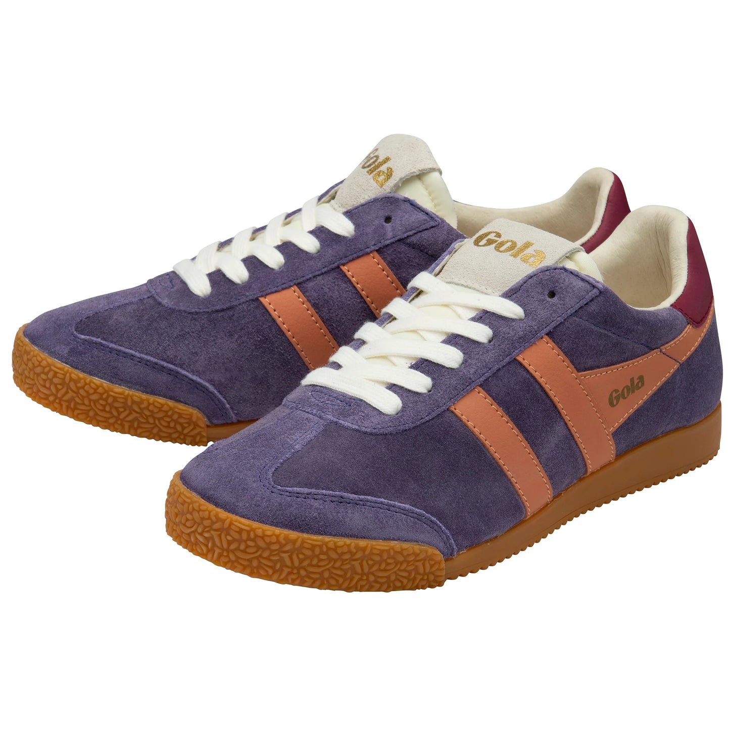 GOLA - Sneakers ELAN - Daim - Prune / Terracotta / Cerise