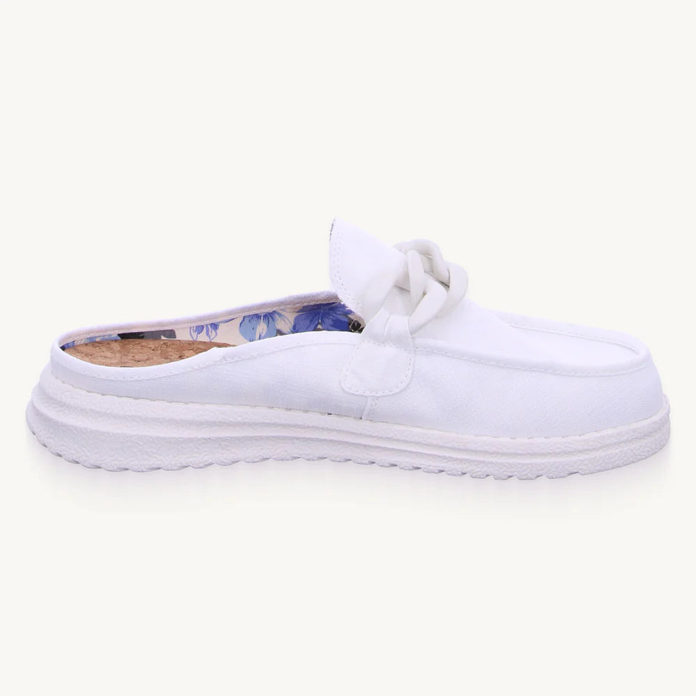 FUSION - Mocassins ELLA CHAIN - Blanc