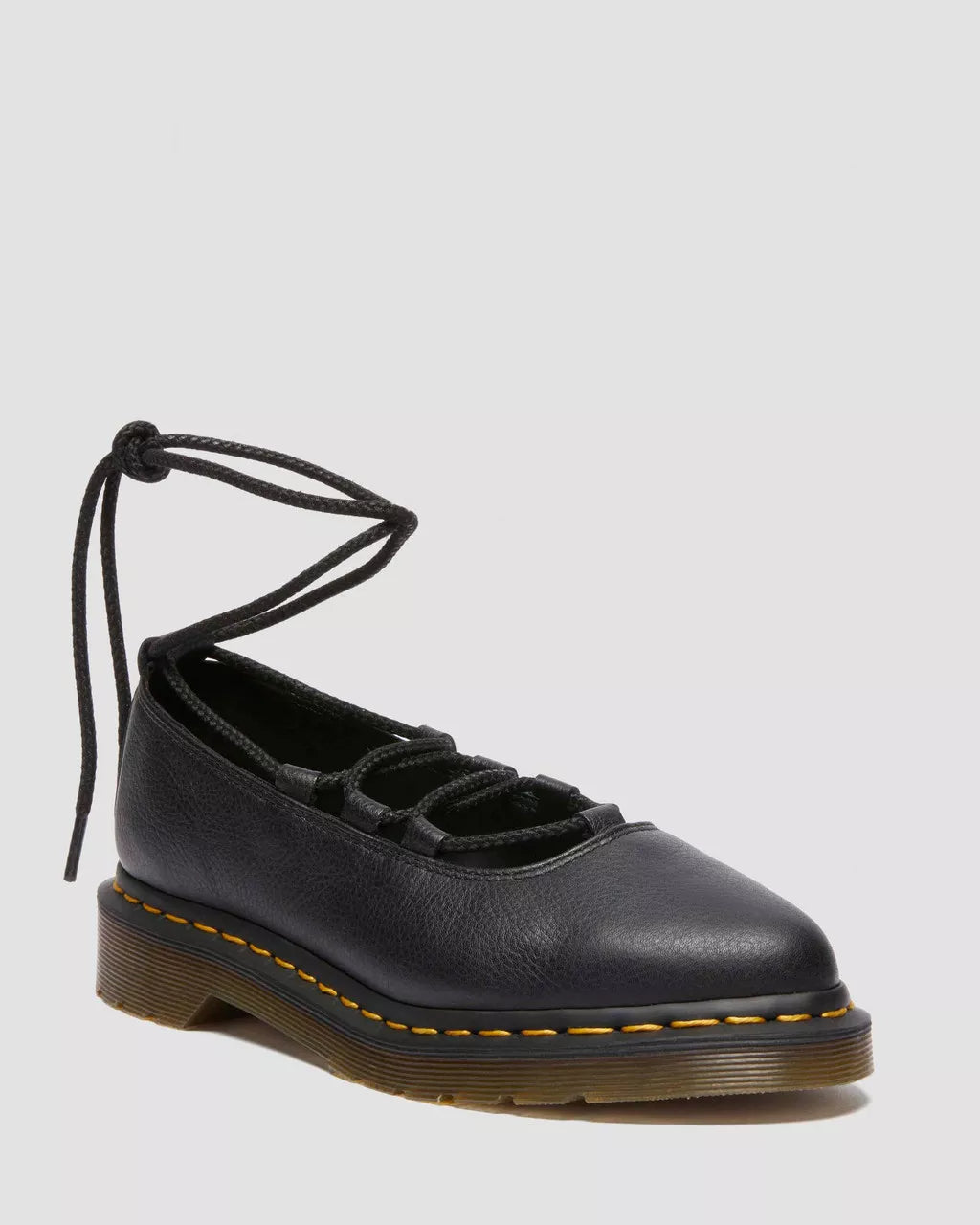 DR. MARTENS - Ballerines ELPHIE II - Cuir VIRGINIA - Noir