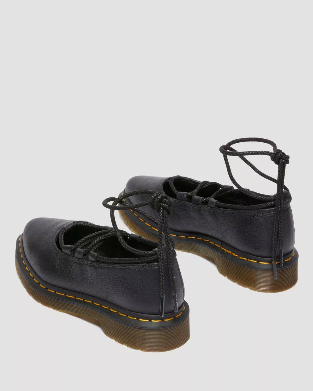 DR. MARTENS - Ballerines ELPHIE II - Cuir VIRGINIA - Noir