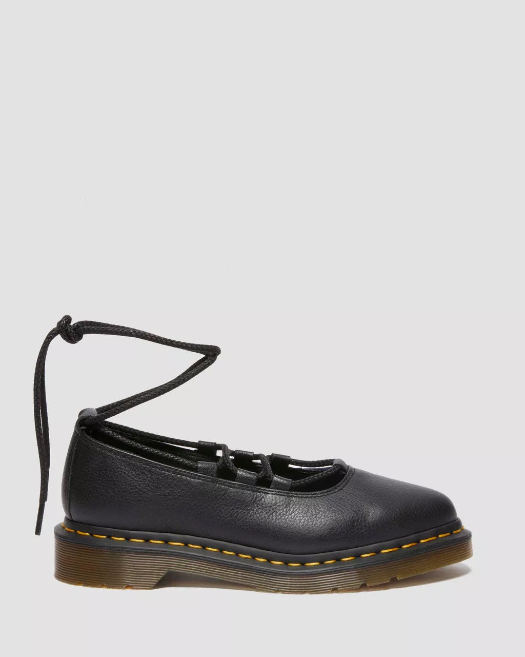 DR. MARTENS - Ballerines ELPHIE II - Cuir VIRGINIA - Noir