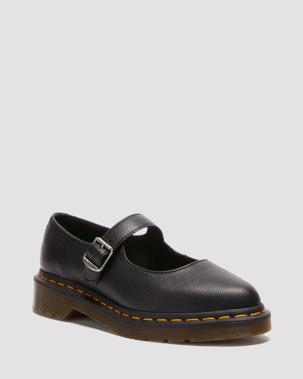DR. MARTENS - Babies ELPHIE Marie Jeanne - Cuir VIRGINIA - Noir