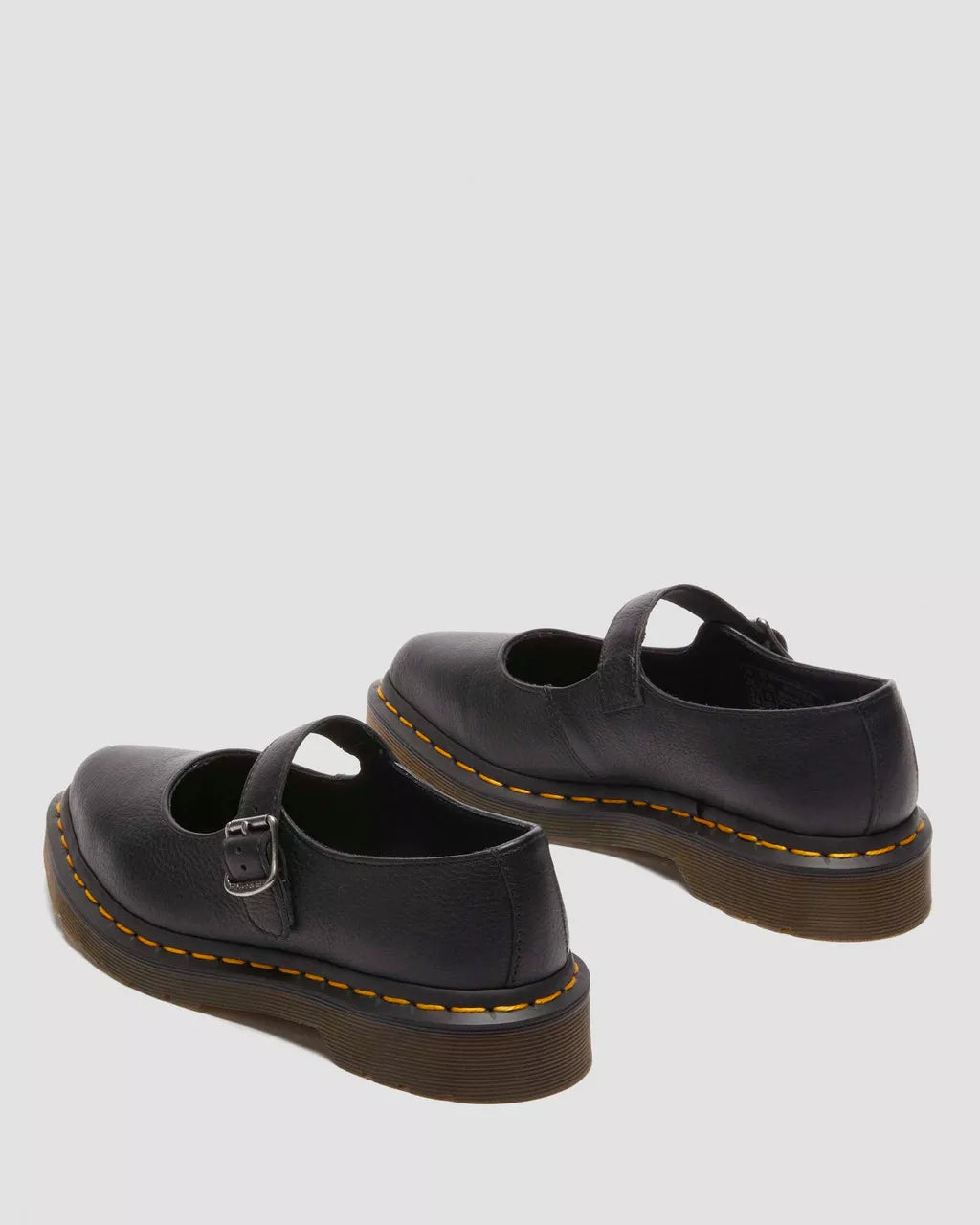 DR. MARTENS - Babies ELPHIE Marie Jeanne - Cuir VIRGINIA - Noir