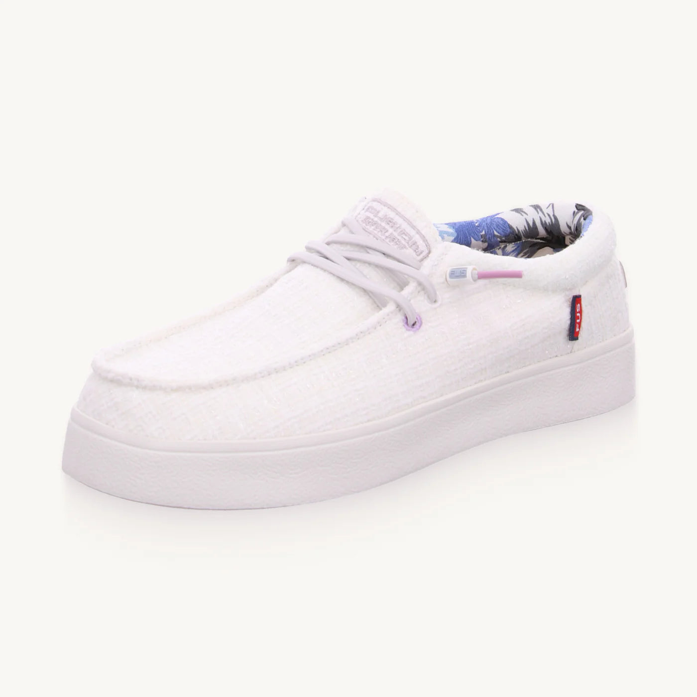 FUSION - Chaussures à lacets EMMA - Blanc brillant