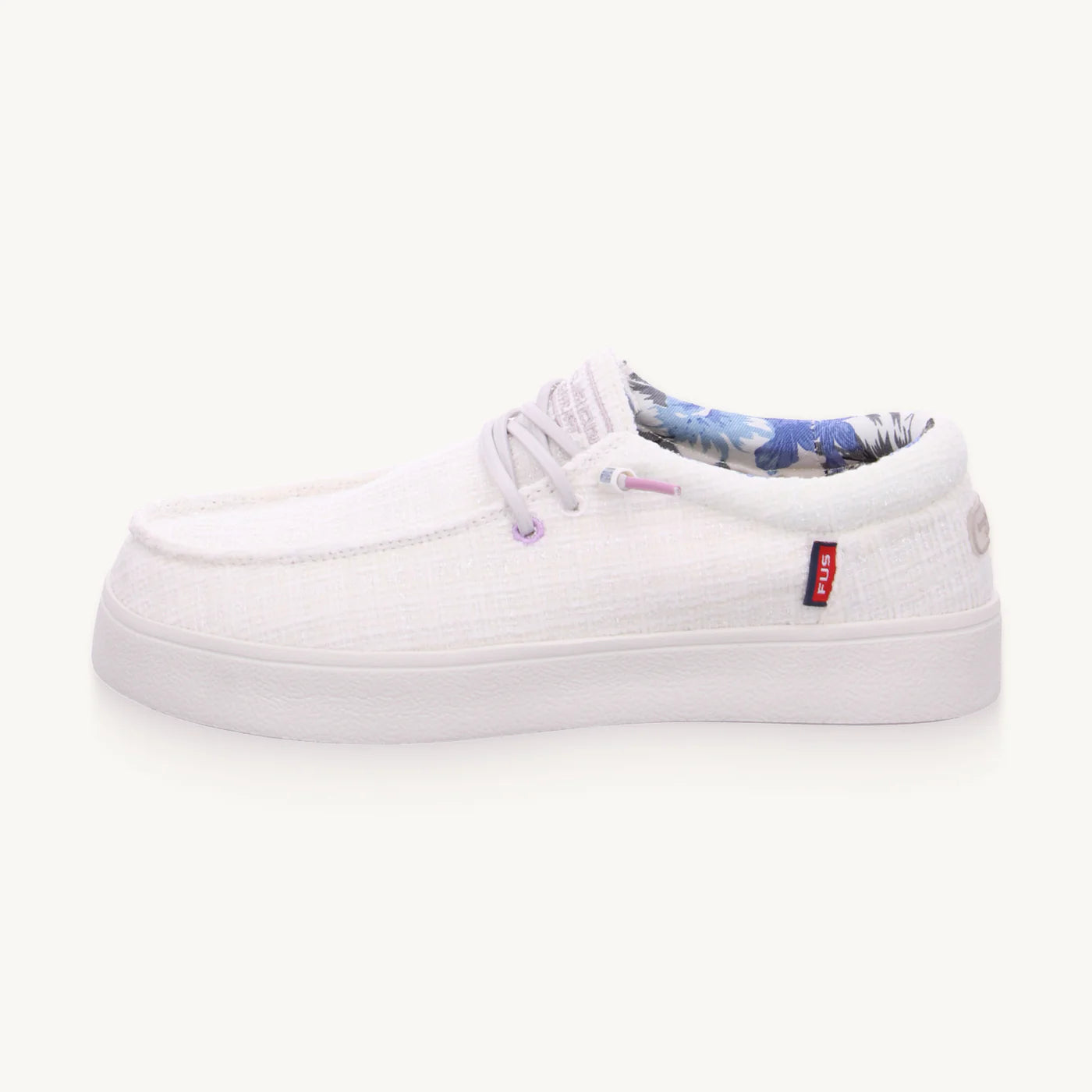 FUSION - Chaussures à lacets EMMA - Blanc brillant