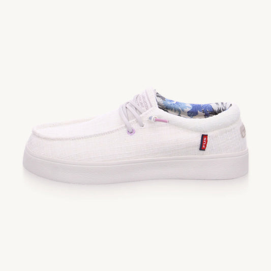 FUSION - Chaussures à lacets EMMA - Blanc brillant