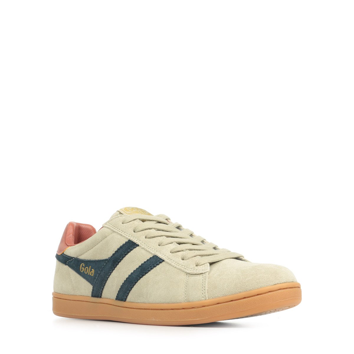 GOLA - Sneakers EQUIPE II - Cuir & Daim - Bone / Navy / Rust