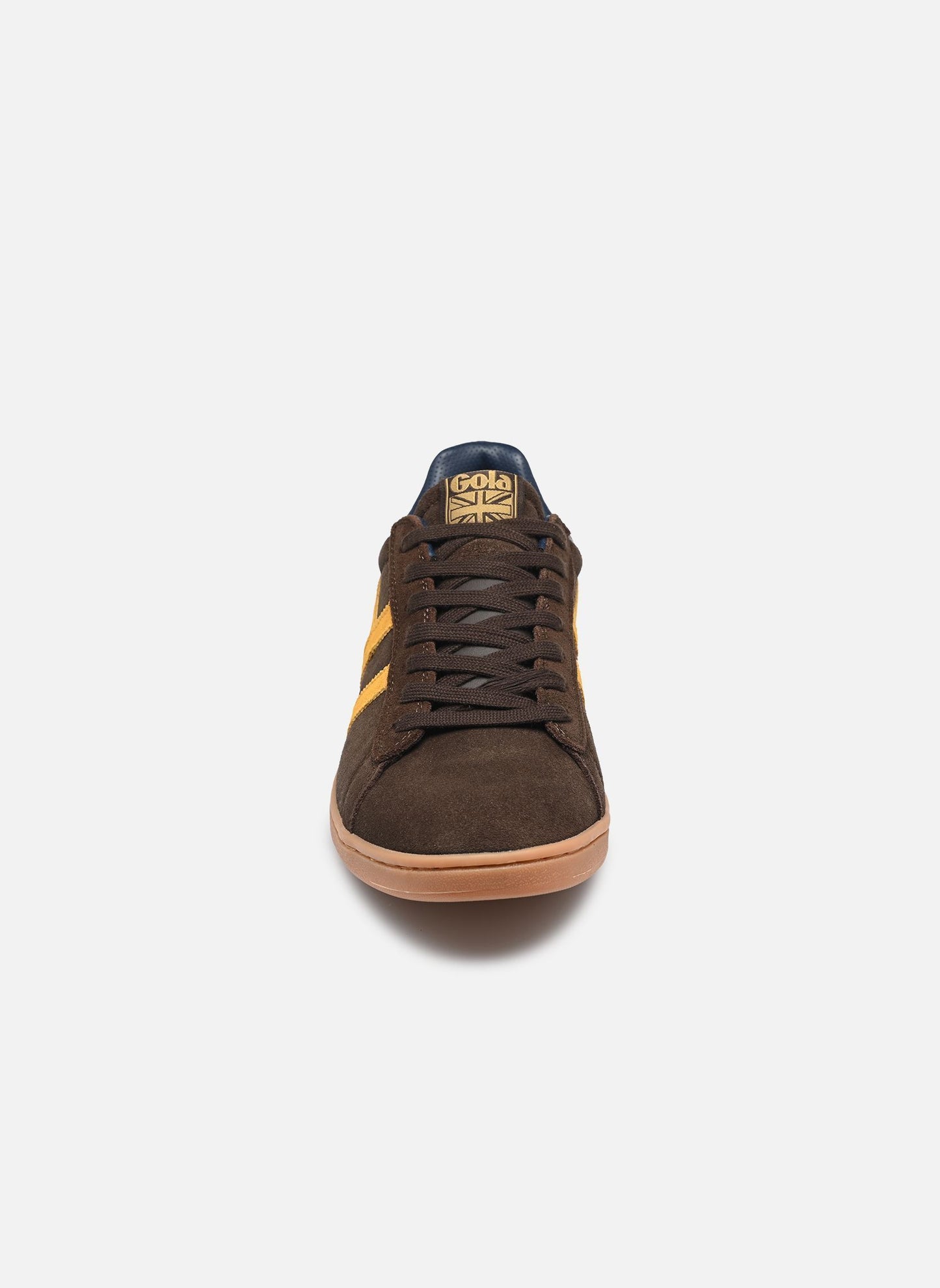 GOLA - Sneakers EQUIPE II - Cuir & Daim - Brown / Sun / Navy