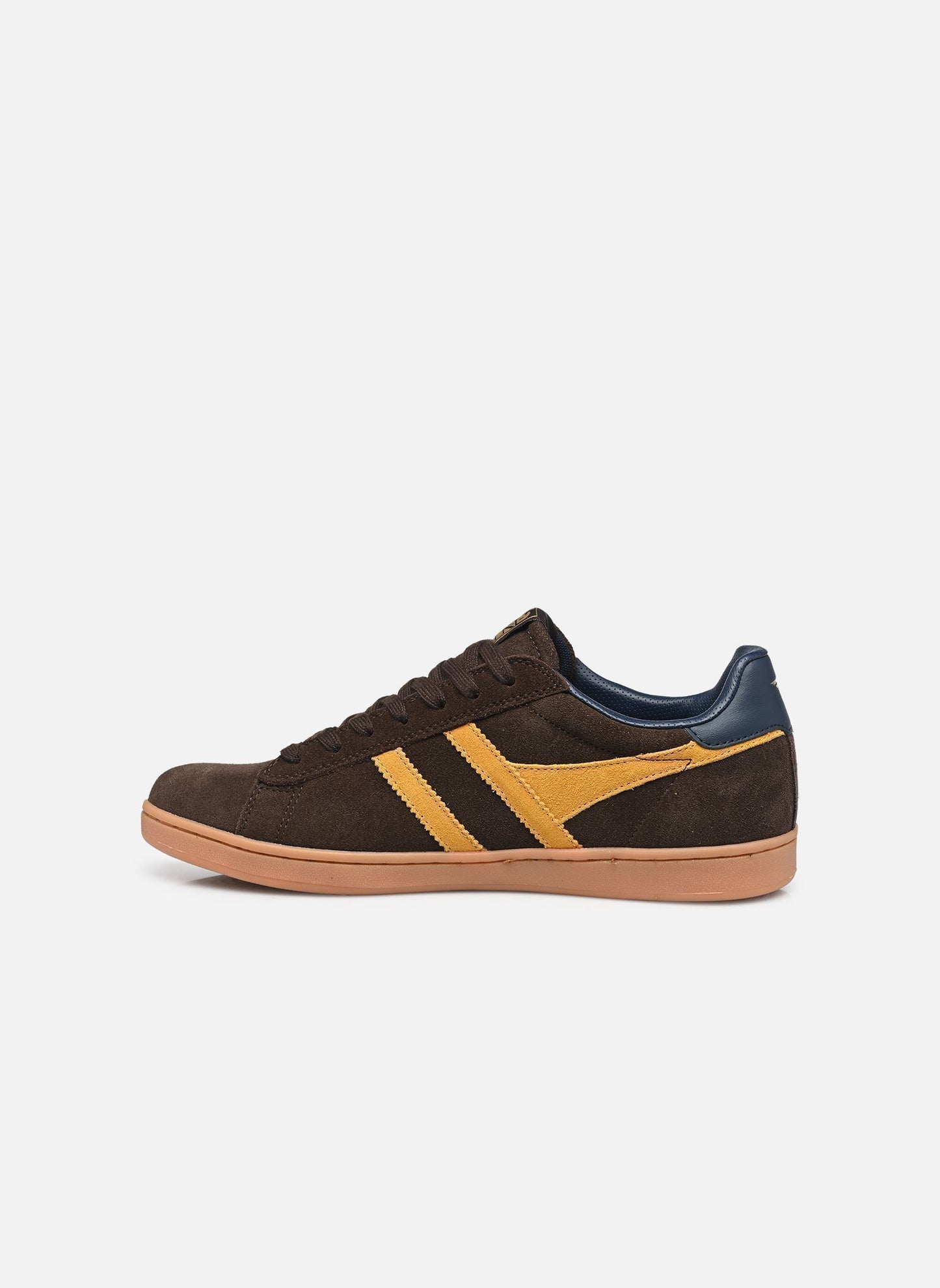 GOLA - Sneakers EQUIPE II - Cuir & Daim - Brown / Sun / Navy