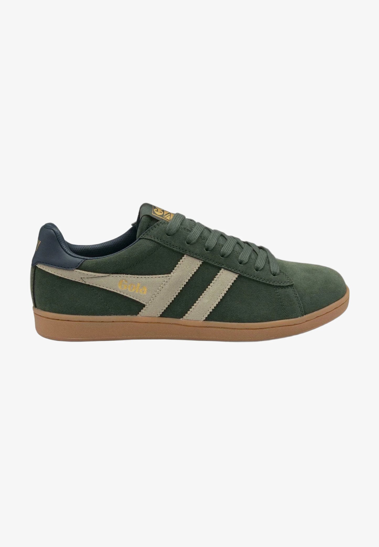 GOLA - Sneakers EQUIPE II - Cuir & Daim - Dark Khaki / Bone / Navy