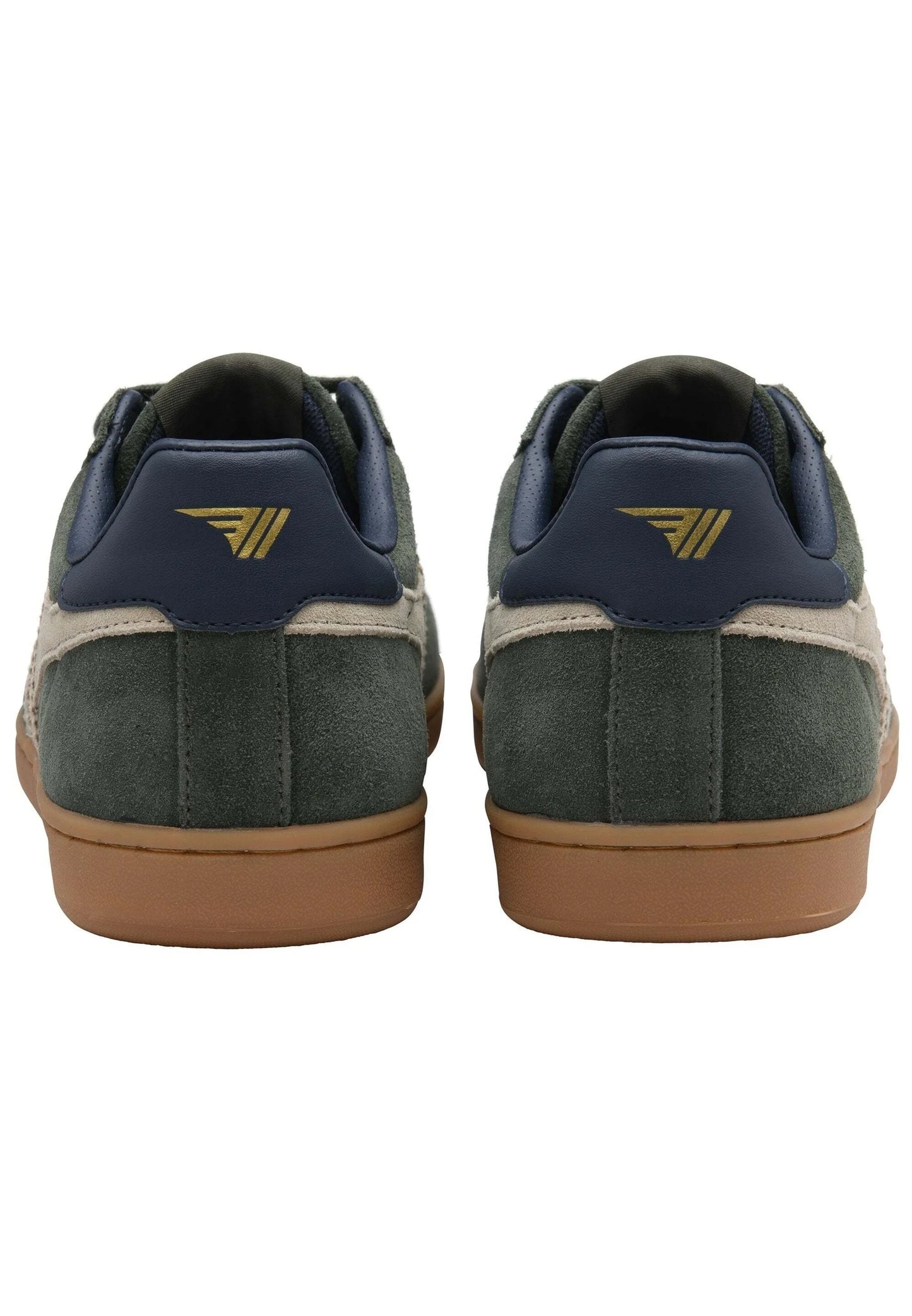 GOLA - Sneakers EQUIPE II - Cuir & Daim - Dark Khaki / Bone / Navy
