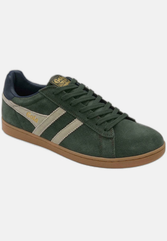 GOLA - Sneakers EQUIPE II - Cuir & Daim - Dark Khaki / Bone / Navy