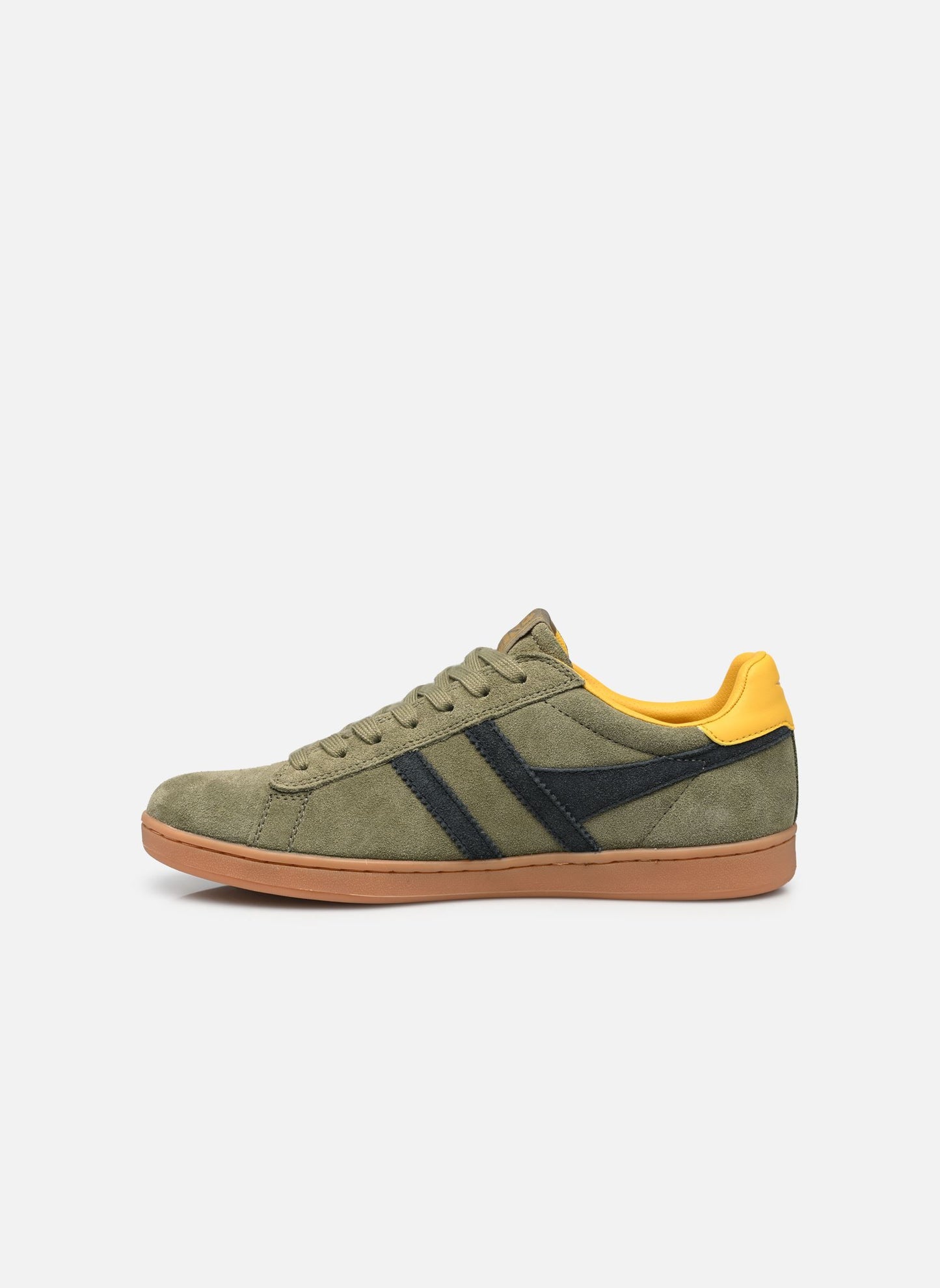 GOLA - Sneakers EQUIPE II - Cuir & Daim - Khaki / Navy / Sun