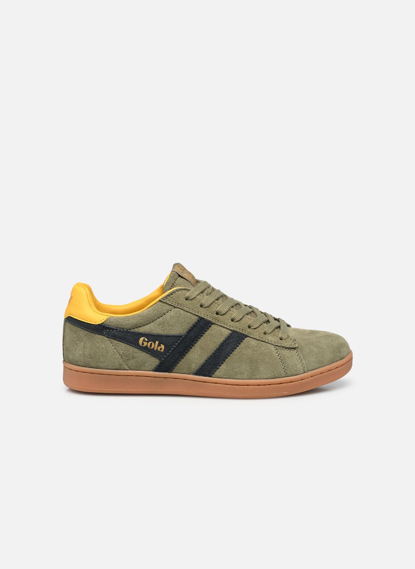GOLA - Sneakers EQUIPE II - Cuir & Daim - Khaki / Navy / Sun