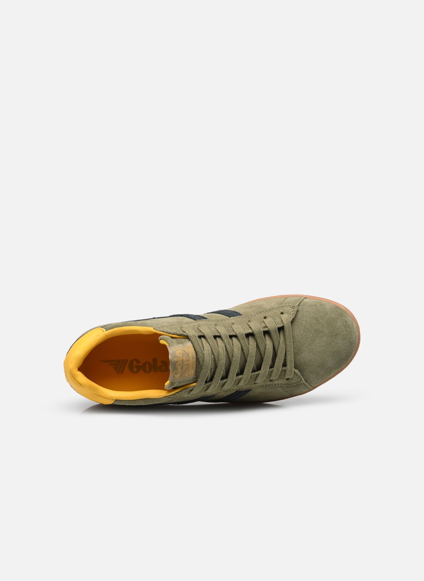 GOLA - Sneakers EQUIPE II - Cuir & Daim - Khaki / Navy / Sun
