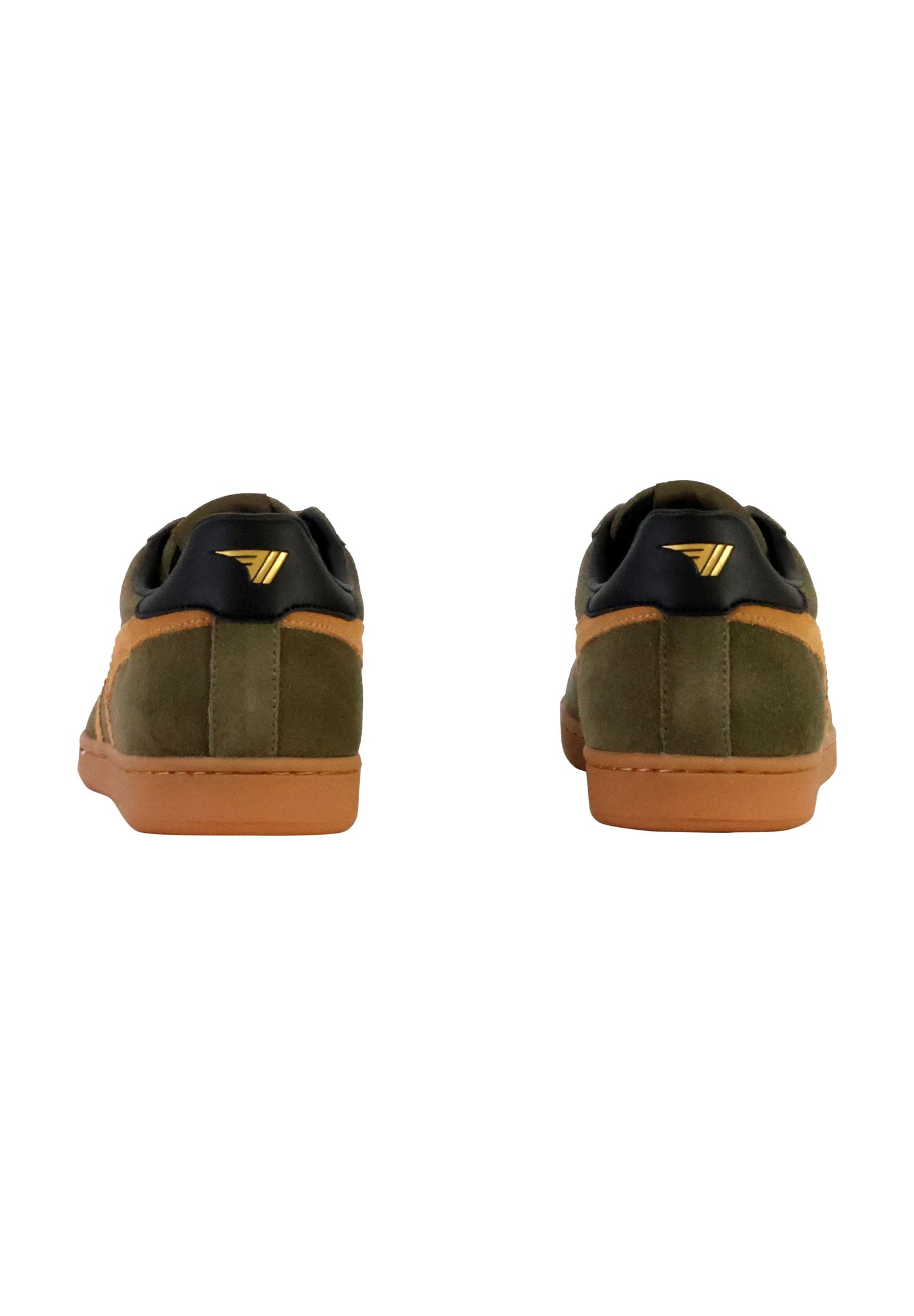 GOLA - Sneakers EQUIPE II - Cuir & Daim - Khaki / Tobacco / Black