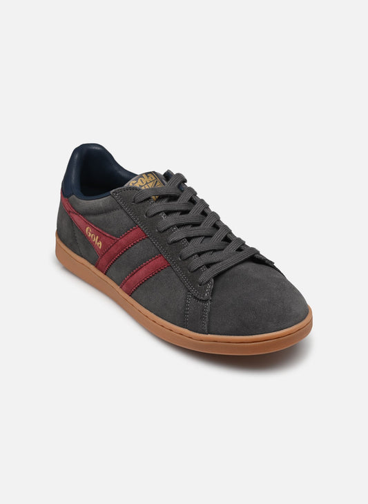 GOLA - Sneakers EQUIPE II - Cuir & Daim - Storm / Burgundy / Navy