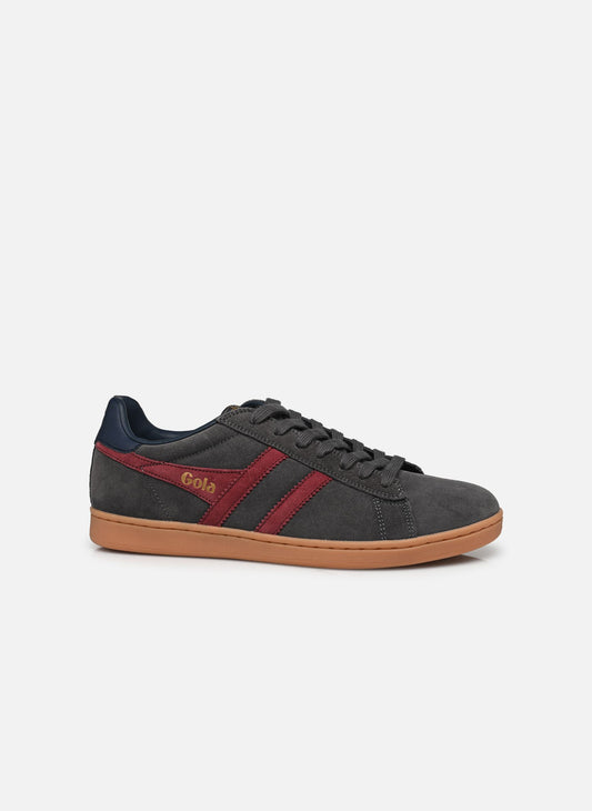 GOLA - Sneakers EQUIPE II - Cuir & Daim - Storm / Burgundy / Navy