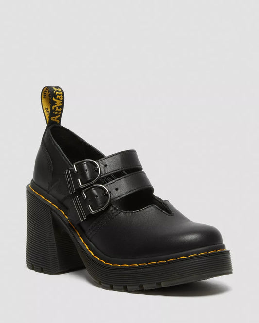 DR. MARTENS - Babies EVIEE - Cuir Nappa - Noir