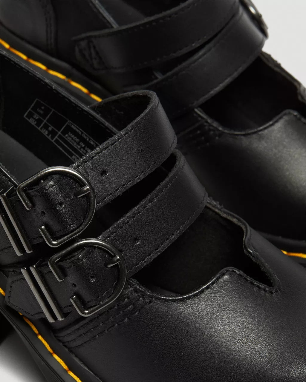 DR. MARTENS - Babies EVIEE - Cuir Nappa - Noir