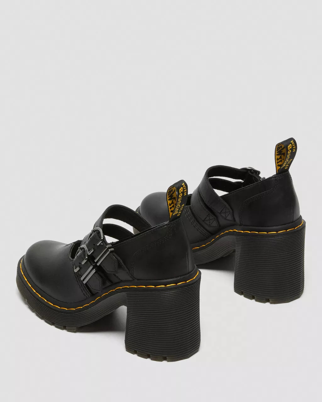 DR. MARTENS - Babies EVIEE - Cuir Nappa - Noir
