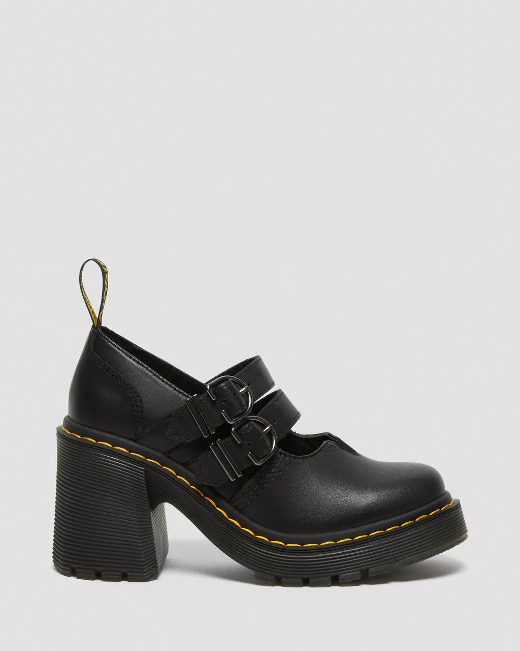 DR. MARTENS - Babies EVIEE - Cuir Nappa - Noir