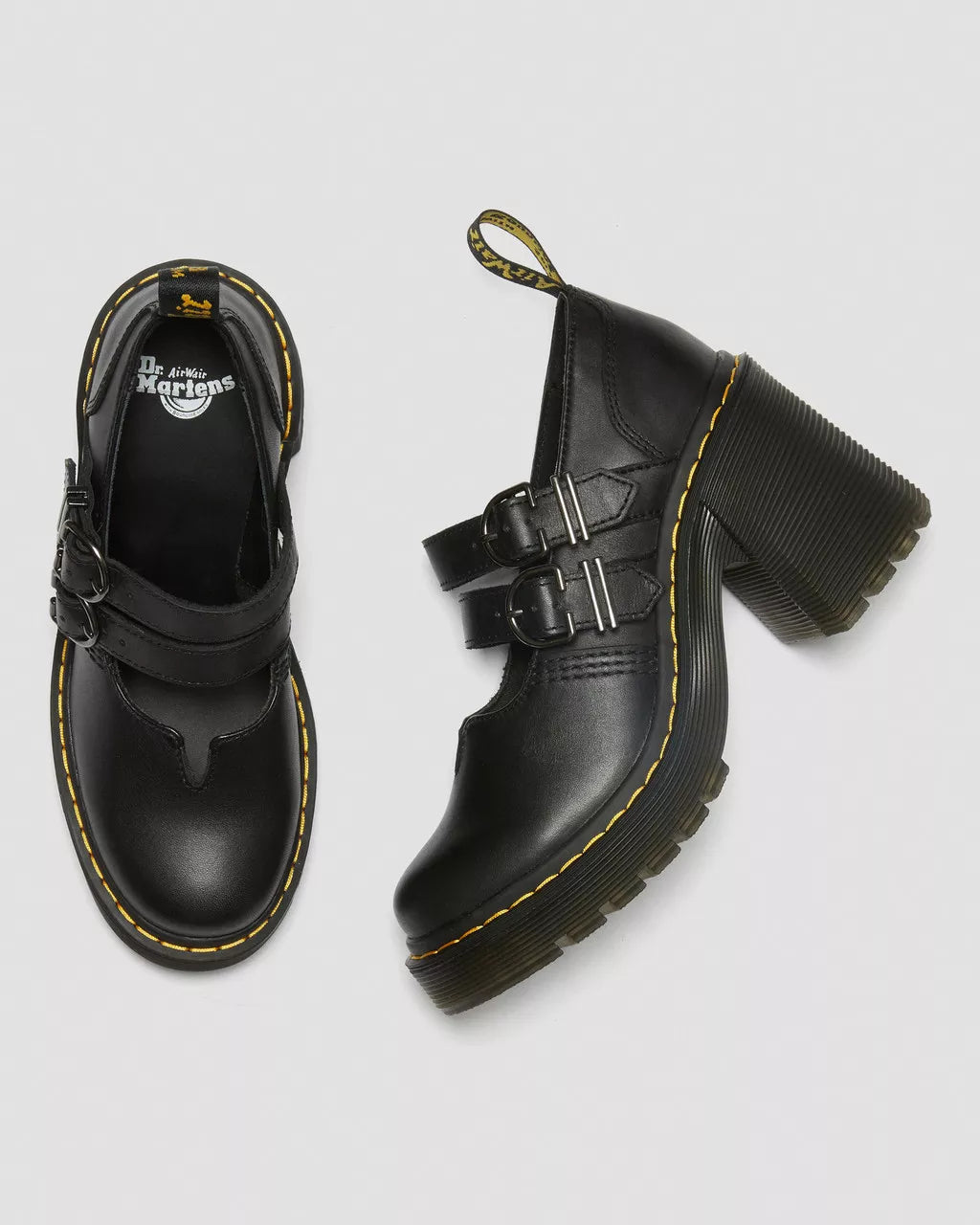 DR. MARTENS - Babies EVIEE - Cuir Nappa - Noir
