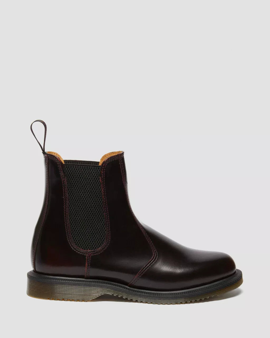 DR. MARTENS - Boots Chelsea FLORA ARCADIA - Rouge cerise