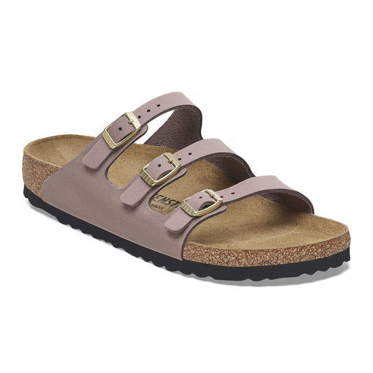 BIRKENSTOCK- Mule FLORIDA - Cuir nubuck - Faded purple