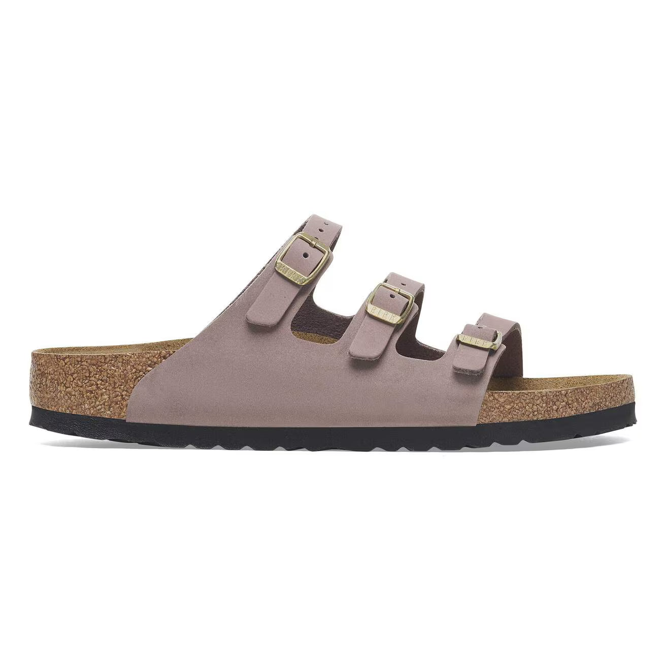 BIRKENSTOCK- Mule FLORIDA - Cuir nubuck - Faded purple