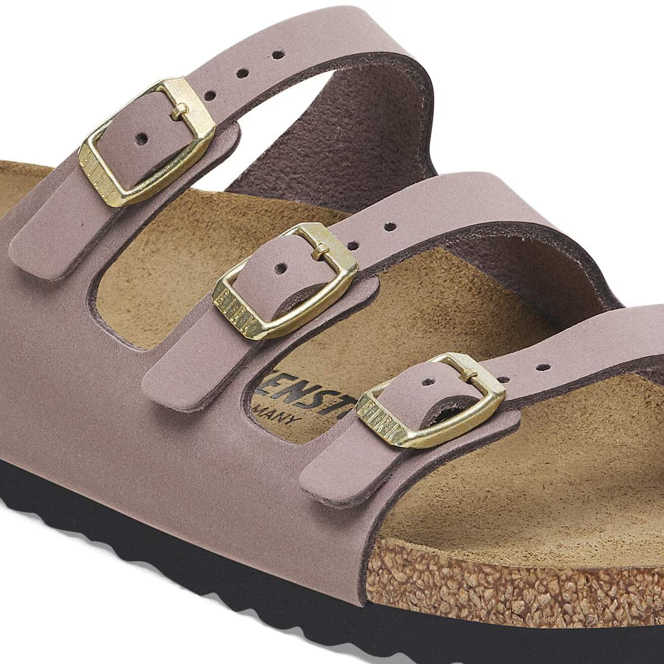 BIRKENSTOCK- Mule FLORIDA - Cuir nubuck - Faded purple
