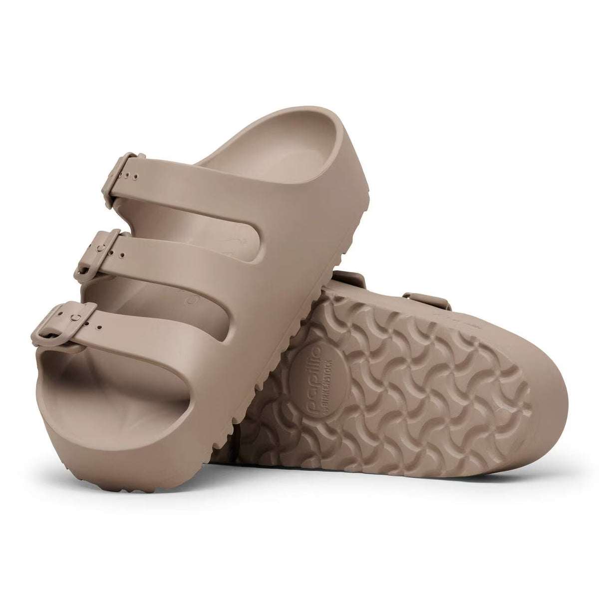 BIRKENSTOCK - Sandales FLORIDA EVA PLATFORM - Gray taupe