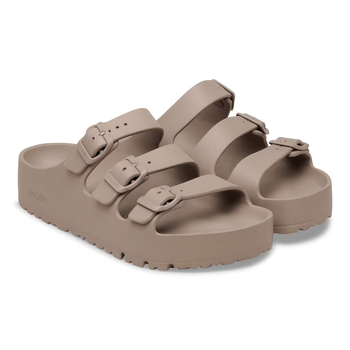 BIRKENSTOCK - Sandales FLORIDA EVA PLATFORM - Gray taupe