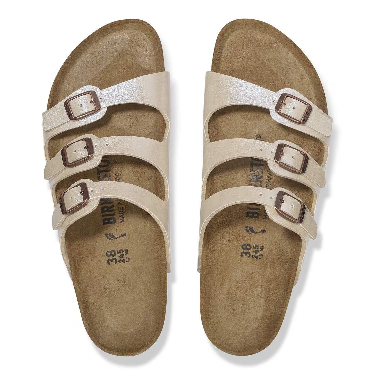 BIRKENSTOCK - Mule FLORIDA - Graceful pearl white