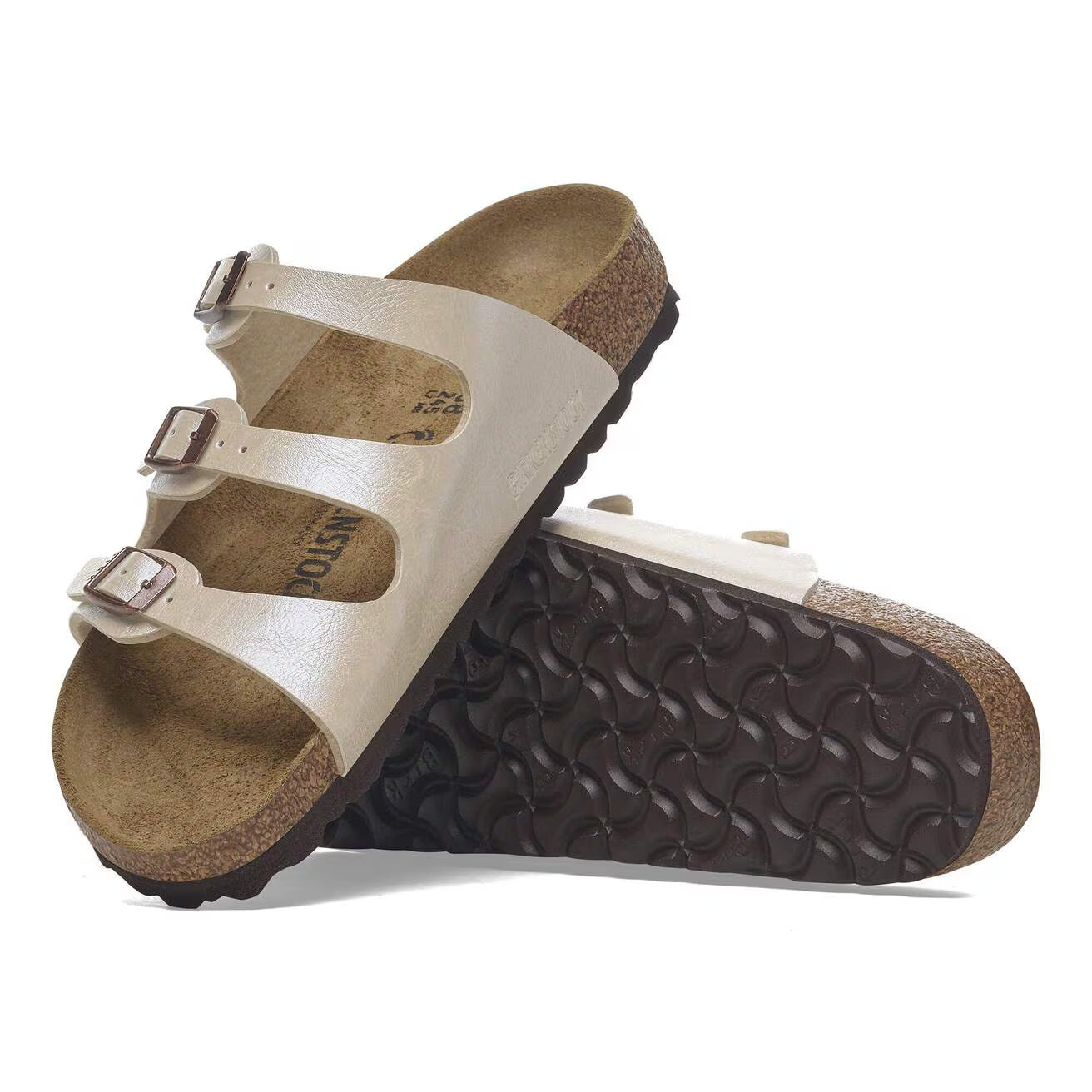 BIRKENSTOCK - Mule FLORIDA - Graceful pearl white