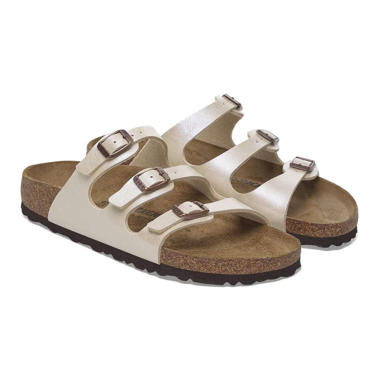 BIRKENSTOCK - Mule FLORIDA - Graceful pearl white