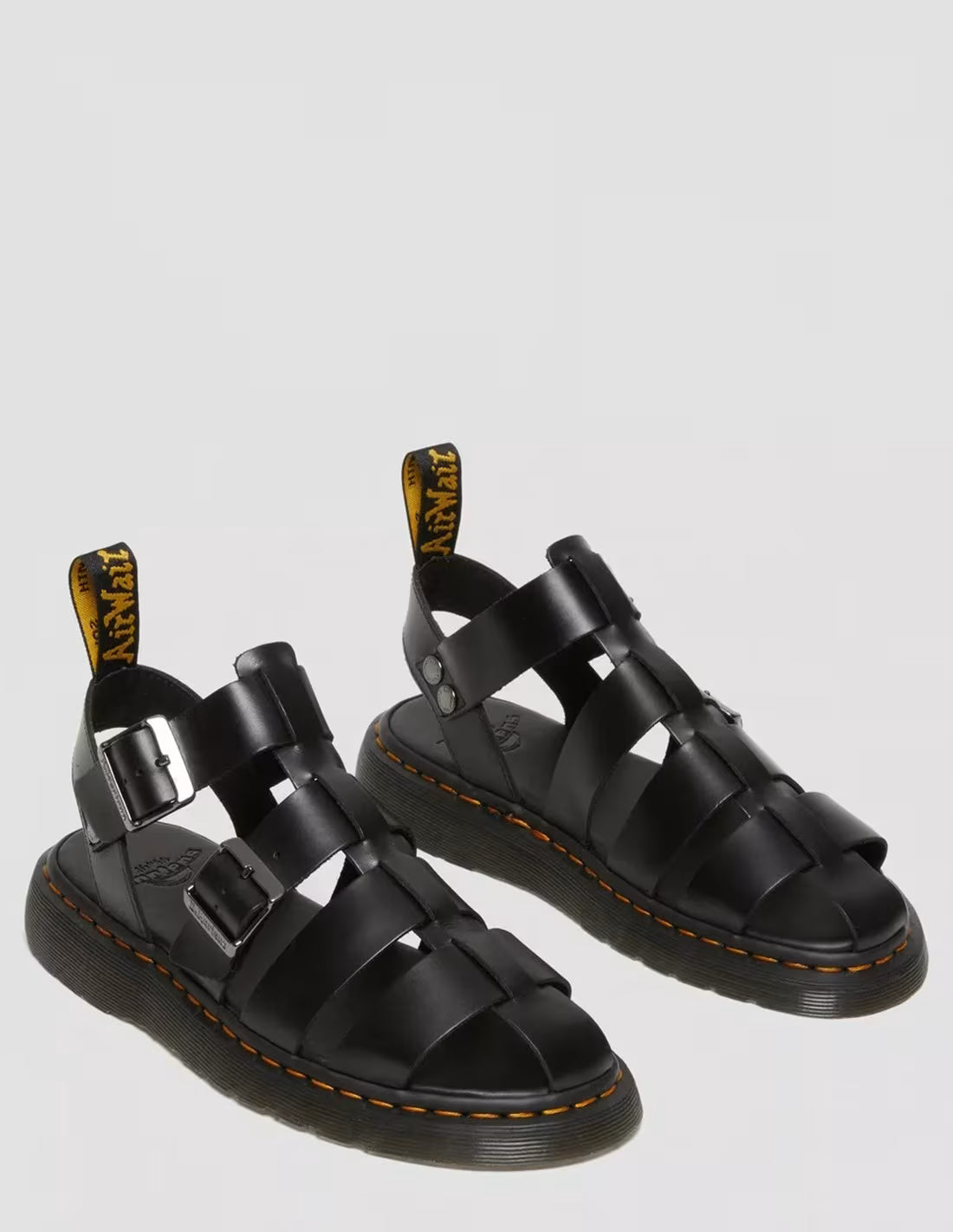 DR. MARTENS - Sandales GARIN - Cuir - Noir
