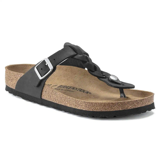 BIRKENSTOCK - Mule GIZEH tressée - Noir