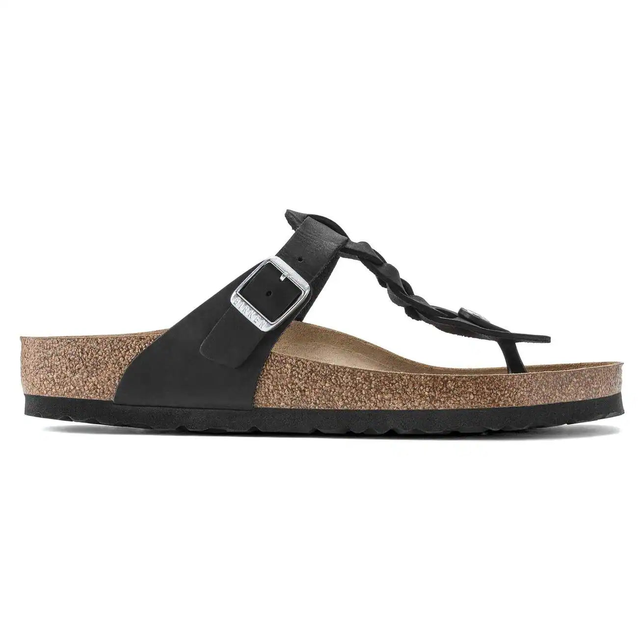 BIRKENSTOCK - Mule GIZEH tressée - Noir