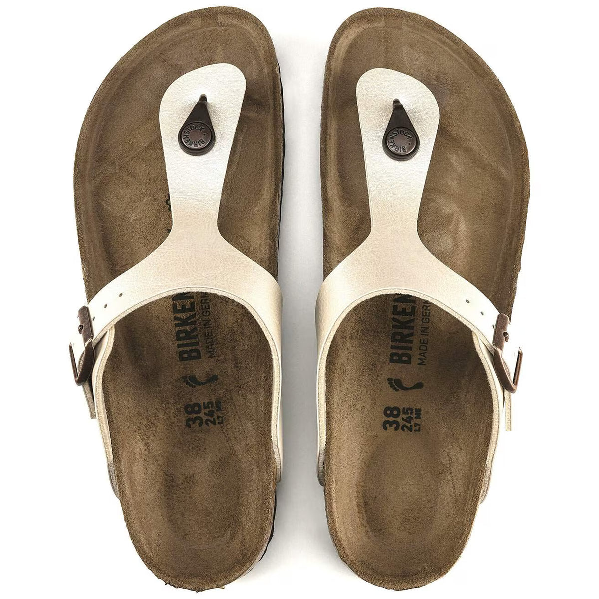 BIRKENSTOCK - Mules GIZEH - Graceful pearl white